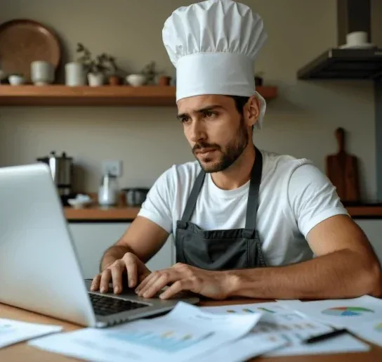 Chef managing inventory effortlessly